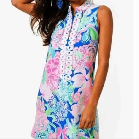 Lilly Pulitzer NWT Women's Jane Shift Dress in Peony For Your Thoughts Size 4 - Picture 7 of 10